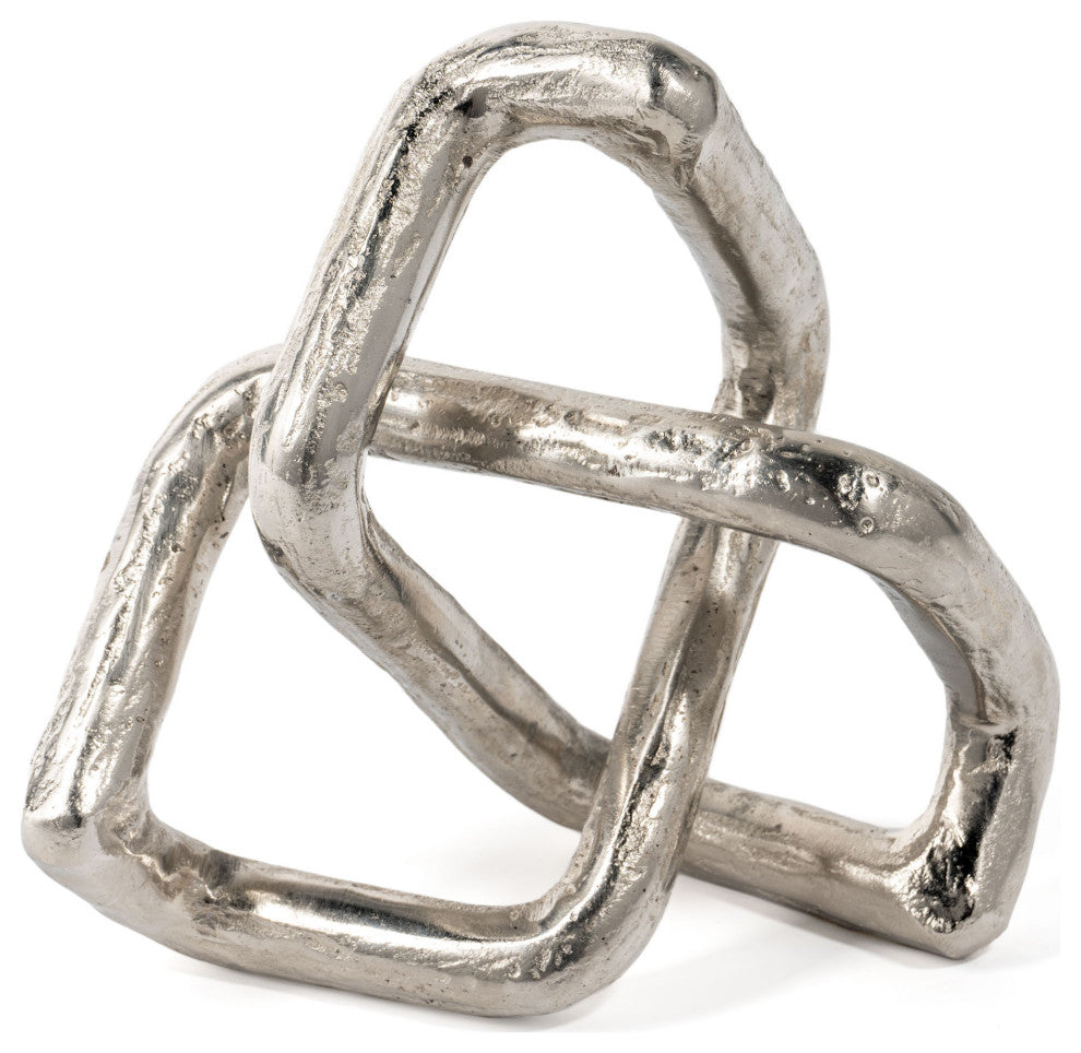 Constance Silver Knot Metal Sculpture