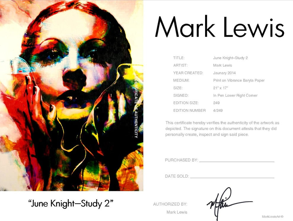 June Knight "JN-1-Study2" Art by Mark Lewis