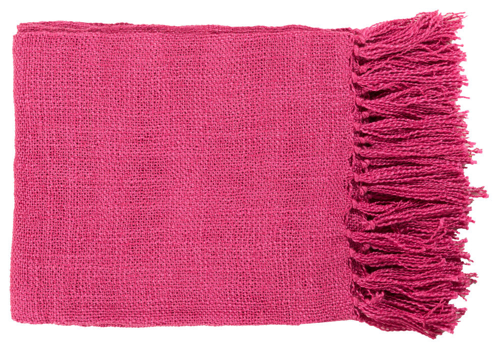 Tilda TID-001 59"x51" Throw Blanket, Bright Pink