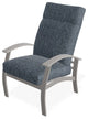 Belle Isle Cushion Outdoor Armchair, Restore Indigo/Warm Gray