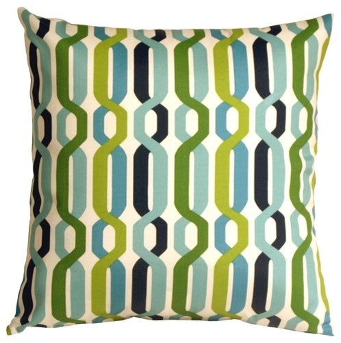 Pillow Decor - Waverly New Twist Aquarium 20 x 20 Outdoor Pillow