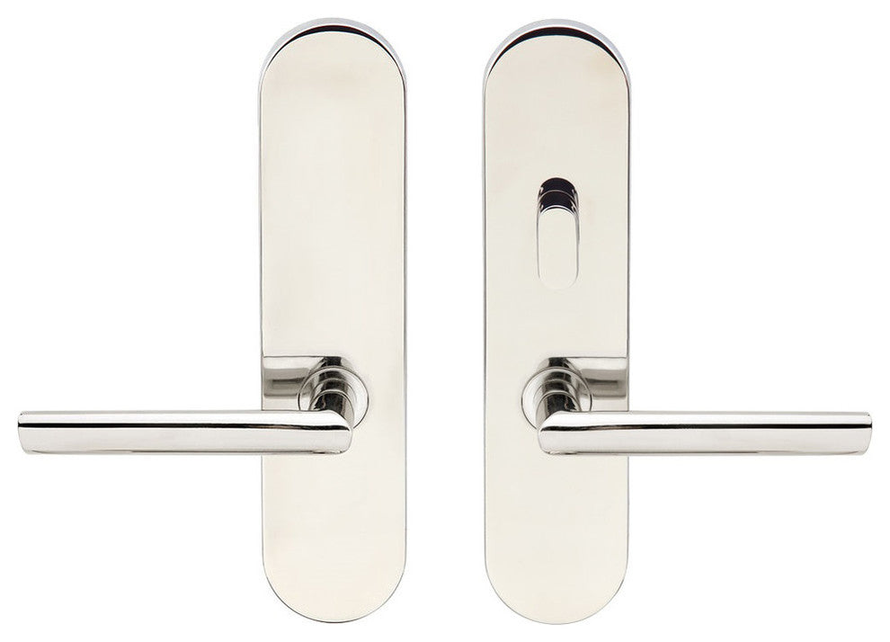 Stockholm Lever, Tubular Passage With Privacy Bolt, RH, Polished Stainless Steel