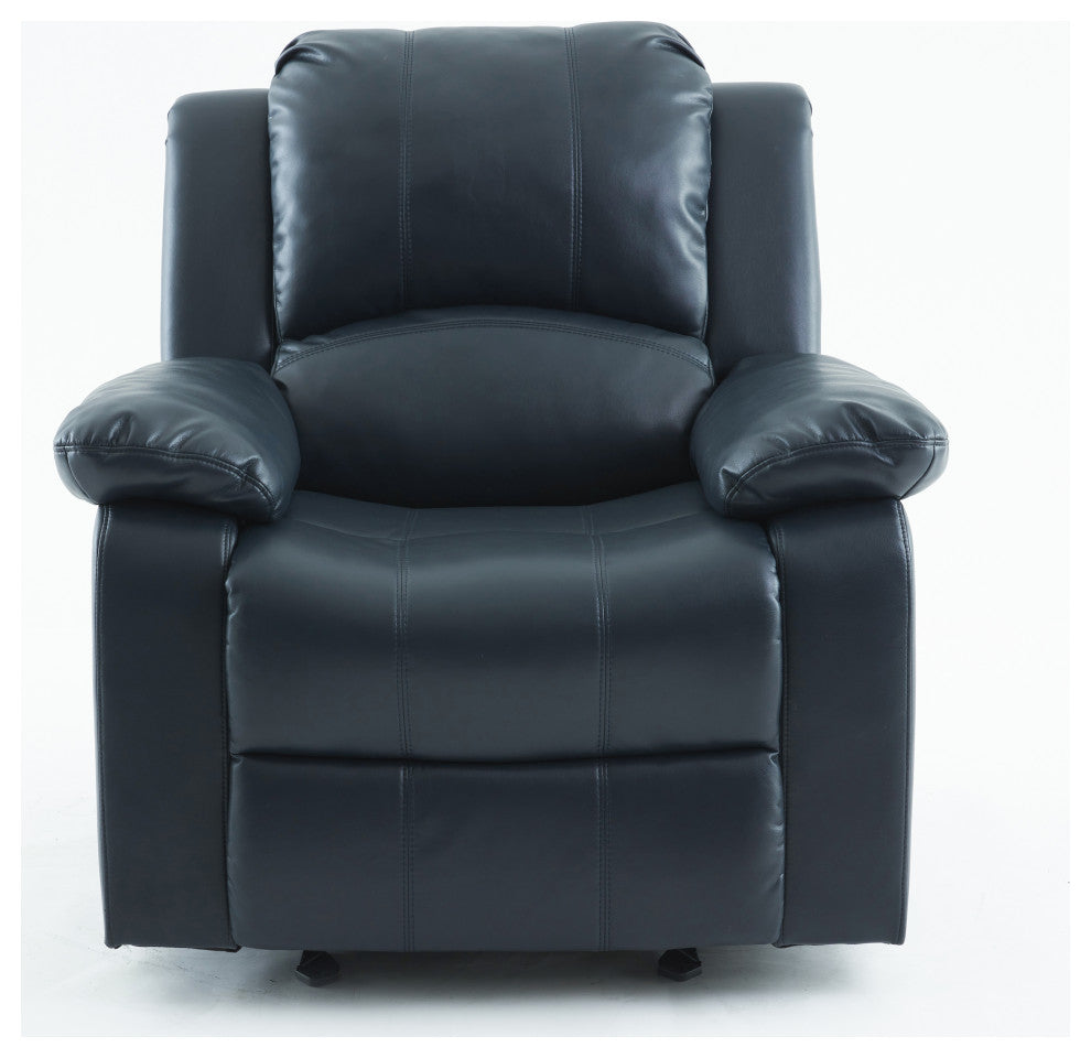 Clifton Leather Gel Recliner, Midnight Blue