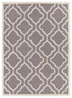 Davin Contemporary Area Rug, Gray and Cream, 5'x7'