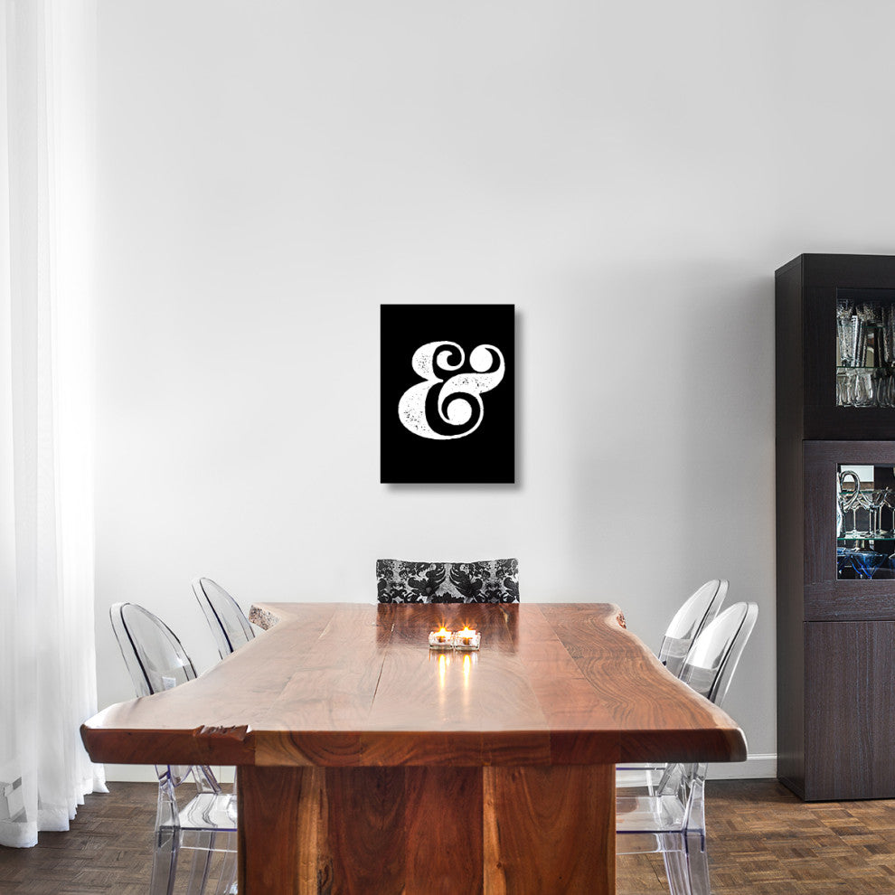 "Ampersand Poster Black" Fine Art Print