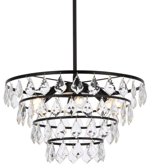 Evan 20" Pendant, Black