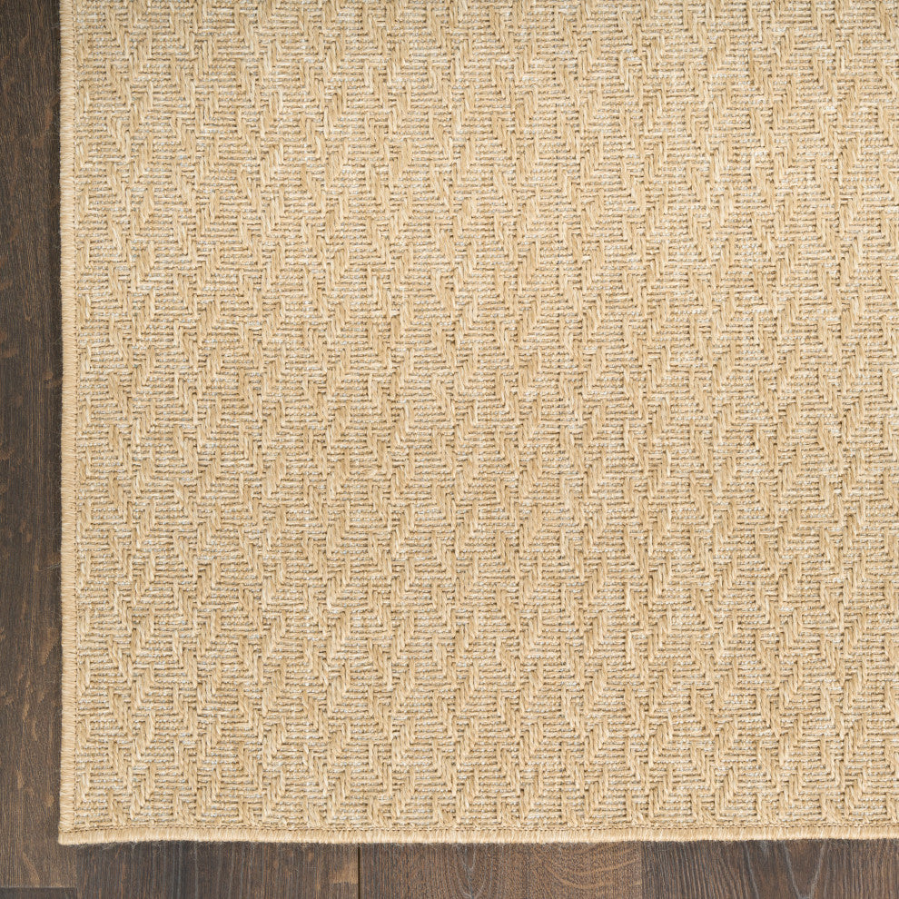 Nourison Tulum 2'2" x 8' Taupe Outdoor Rug