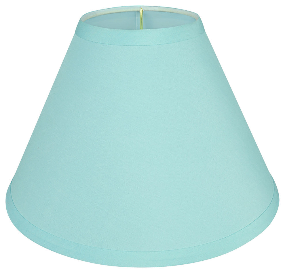 Aspen Creative 58754 Hardback Empire UNO Lamp Shade, Light Blue (4" x 10" x 7")