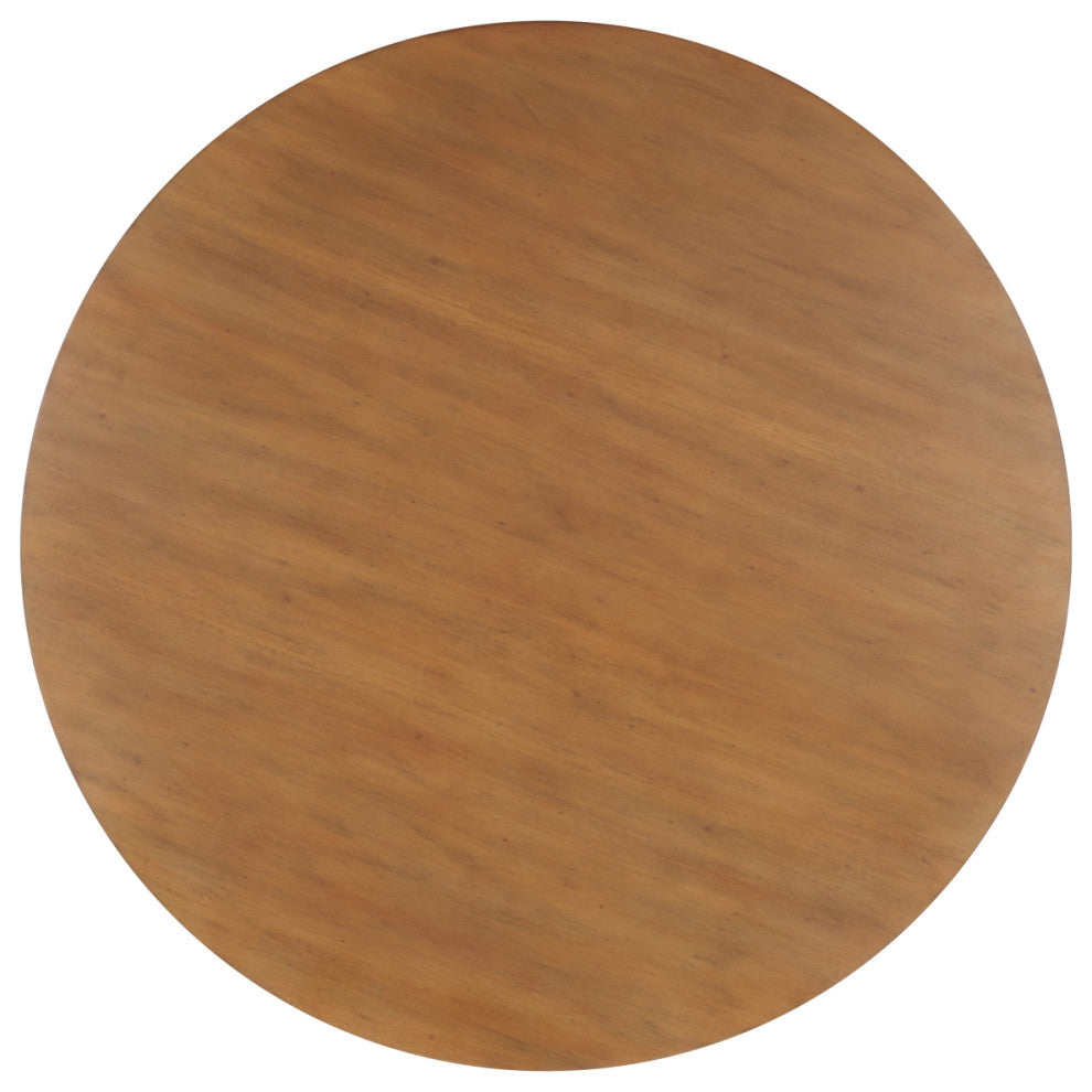 Safavieh Couture Bary Round 3 Leg Wood Coffee Table, Natural