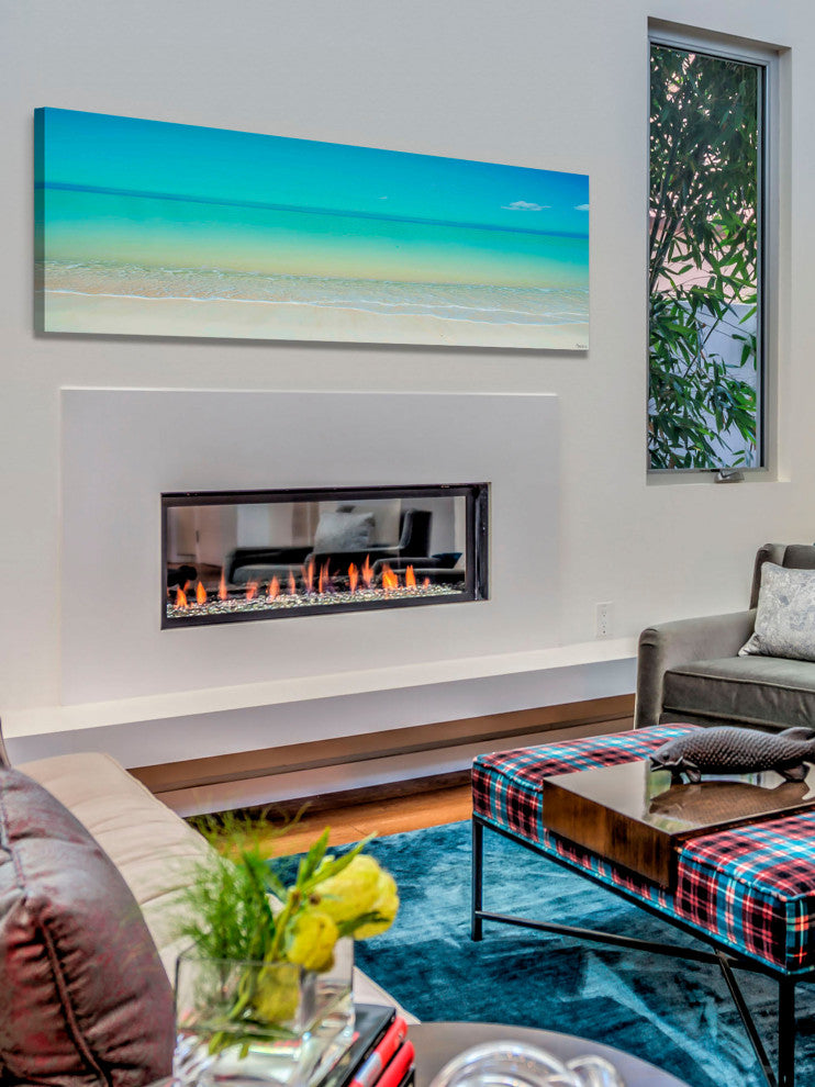 "Scenic Beach" Print on Canvas, 60"x20"