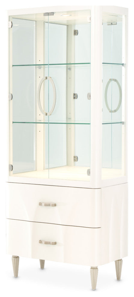 London Place Display Cabinet - Creamy Pearl