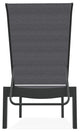 Leeward Sling Stackable Outdoor Chaise Lounge, Augustine Pewter/Graphite