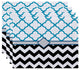 Express Line Geometric Print Placement, Raven, Set of 4