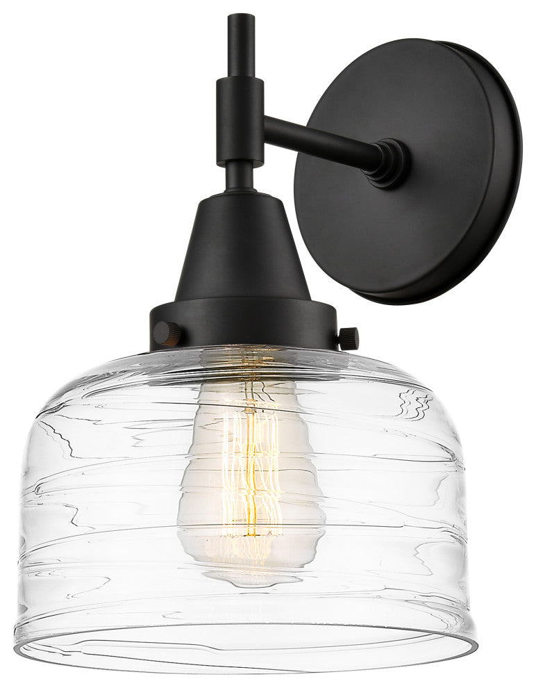 Innovations 447-1W-BK-G713 1-Light Sconce, Matte Black