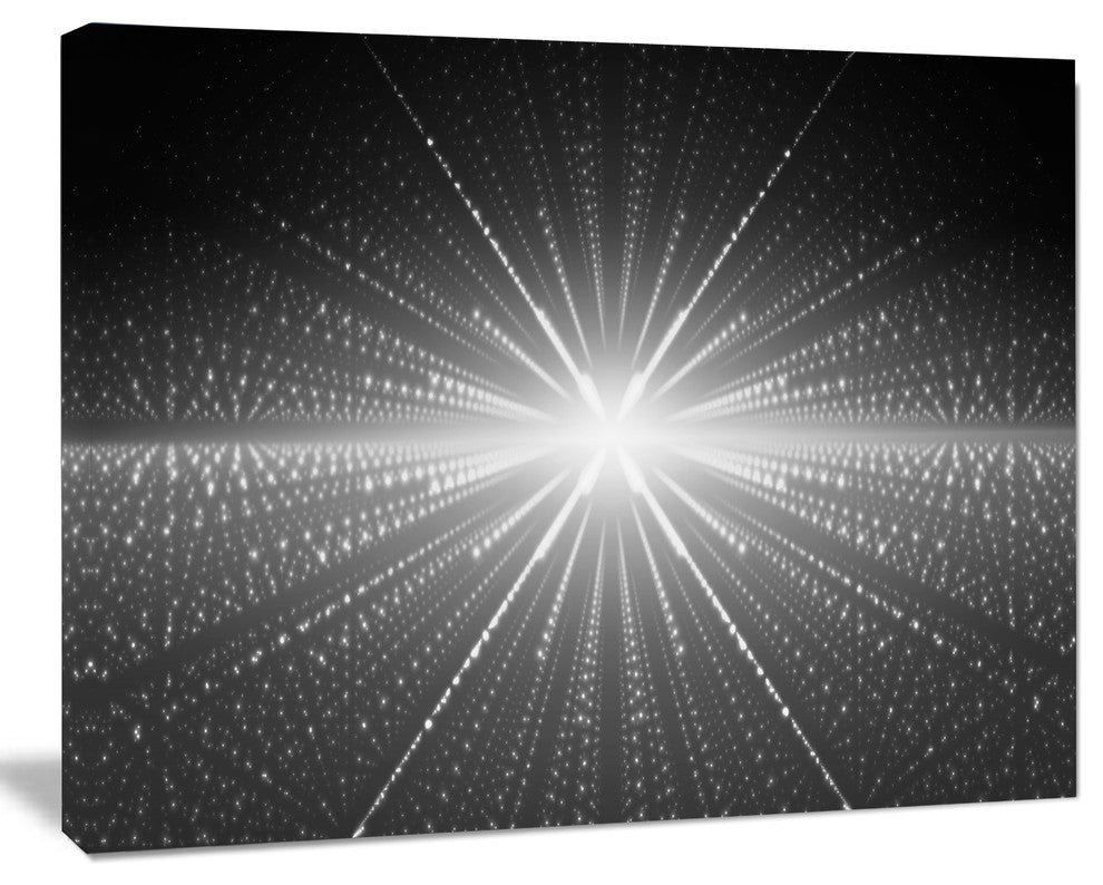 Glowing Star in Cosmic Galaxy, Abstract Wall Art Canvas, 20x12