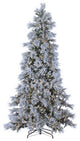 Pre-Lit Lightly Flocked Snowbell Pine With 900 Twinkling Lights, 9 Foot