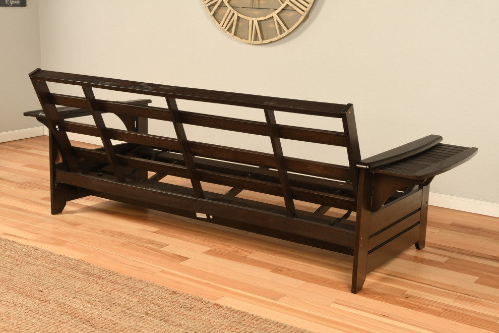 Mesa Frame Futon With Espresso Finish, Great Outdoors