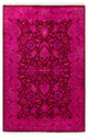 Overdyed One-of-a-Kind Hand-Knotted Area Rug Purple, 4' 0" x 6' 2"