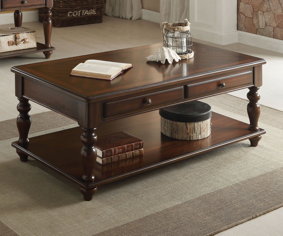 Wooden Coffee Table with Lift Top, Walnut