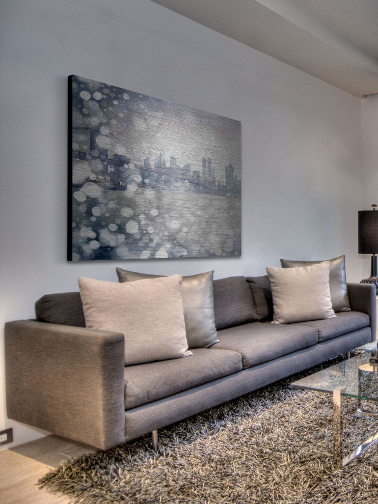 "Down Town" Print on Brushed Aluminum, 45"x30"