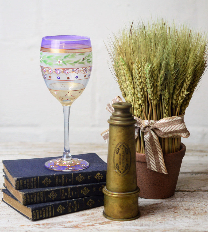 Mosaic Garland Wine Glasses, Set of 2