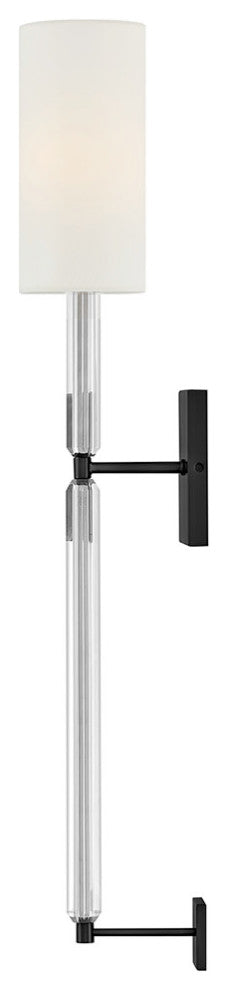 Hinkley Anika Large Single Light Sconce, Black