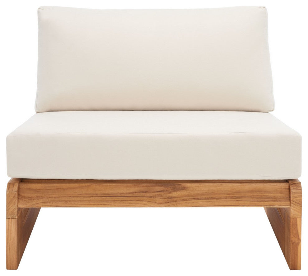 Safavieh Julianne Brazilian Teak Patio Chair Natural/Beige