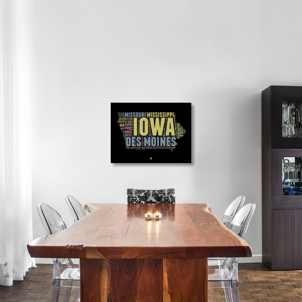 "Iowa Word Cloud 1" Fine Art Print