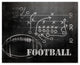 Football Plays 20x16 Canvas Wall Art