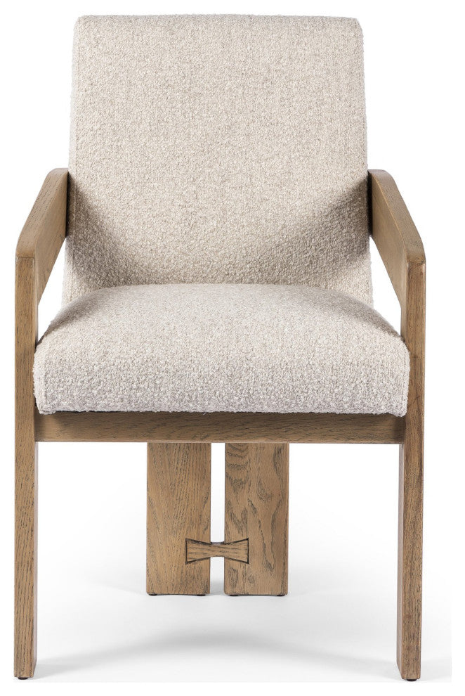 Roxy Dining Armchair Somerton Ash, Smoked Grey