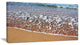 "Ashdod Israel Clear Seashore" Modern Beach Canvas Art Print, 40"x20"