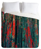 Deny Designs Caleb Troy Red Splinters Duvet Cover - Lightweight