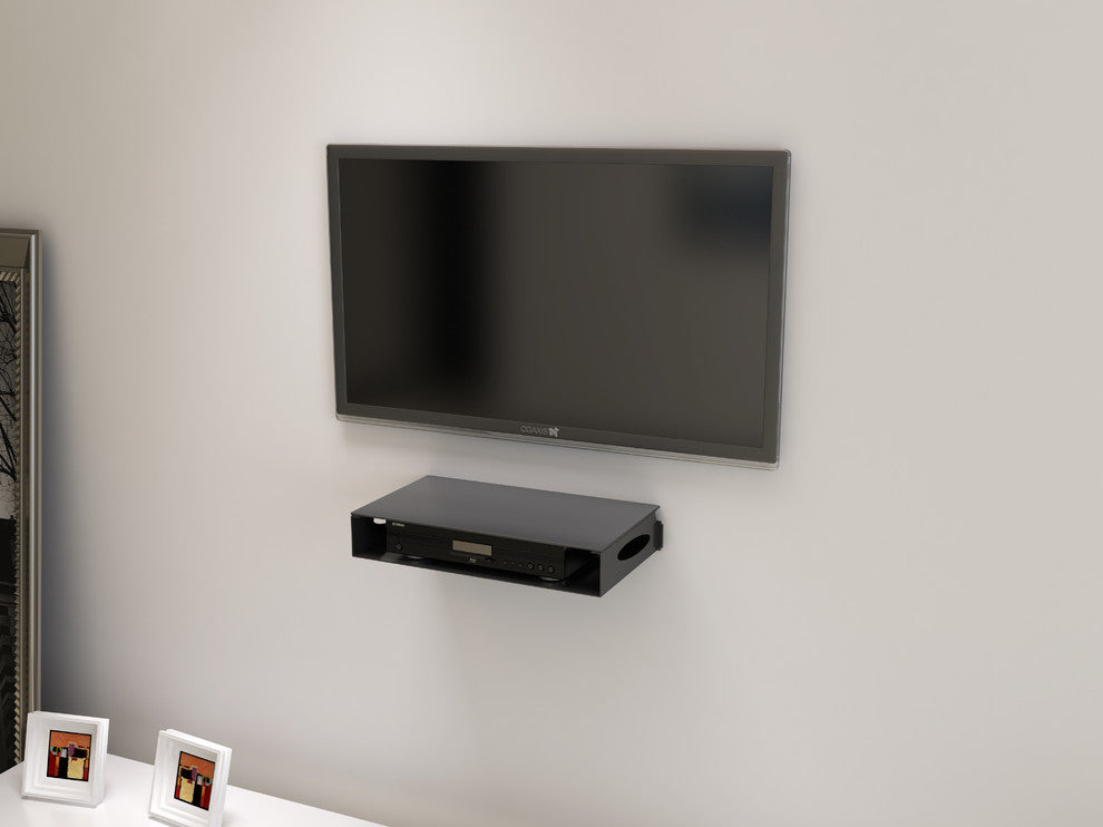 Single Wide Wall Mounted Glass Top Cabinet