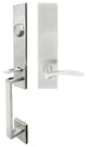 Crest Lever, Tubular Dummy Handleset, Right Hand, Satin Stainless Steel