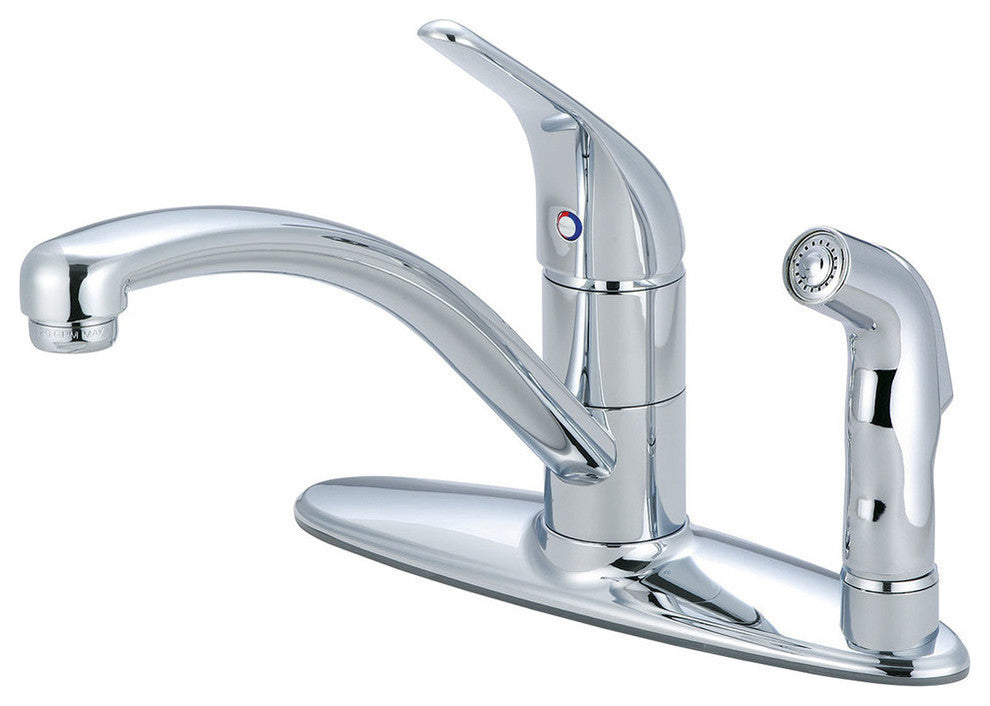 Single Handle Kitchen Faucet, Polished Chrome