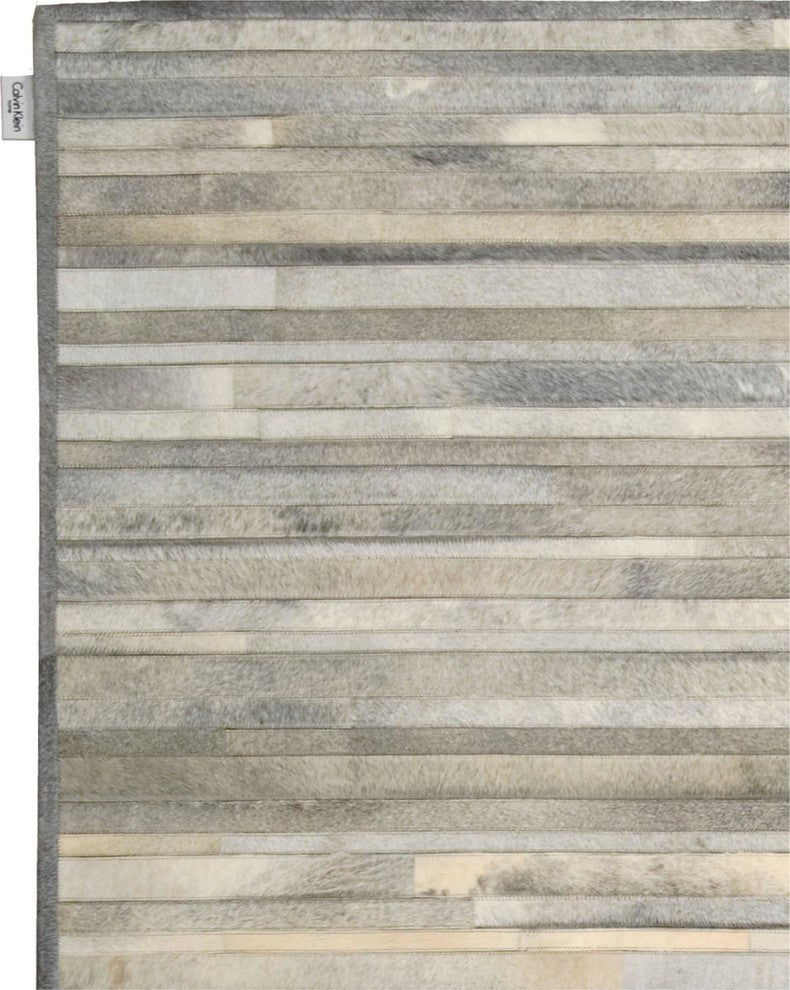 Calvin Klein Home Prairie Silver Area Rug By Nourison, 9'x12'