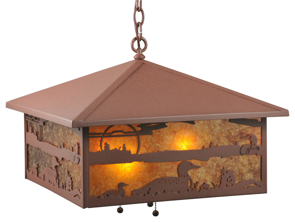 20Sq Loon On the Lake Pendant