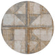 Machine Washable Indoor/Outdoor Chantille ACN1875 Copper 8' x 8' Round Rug