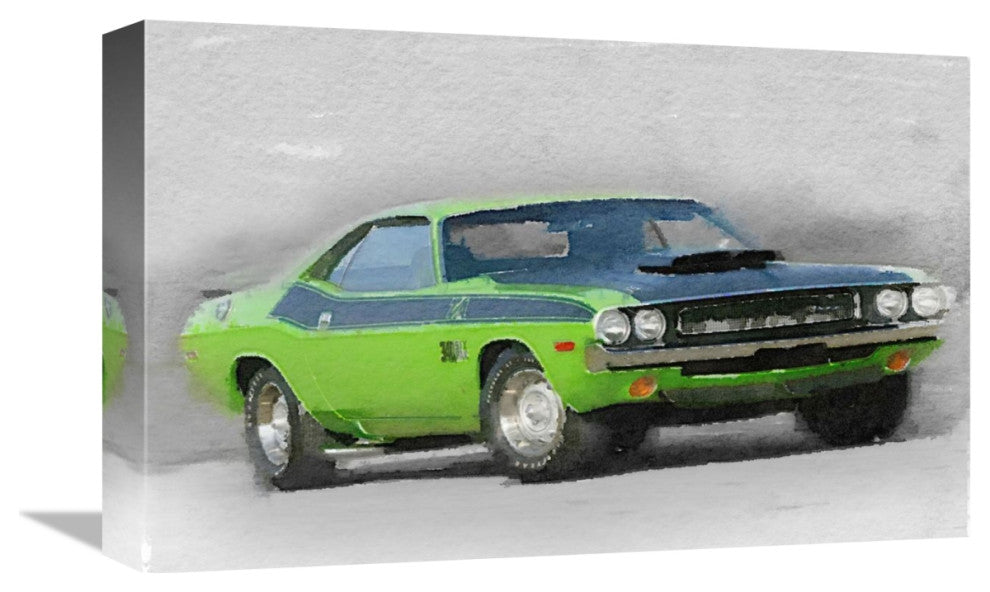 "1970-TA-Challenger Watercolor" Fine Art Print
