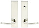 Oslo Lever, Tubular Passage With Privacy Bolt, LH, Polished Stainless Steel