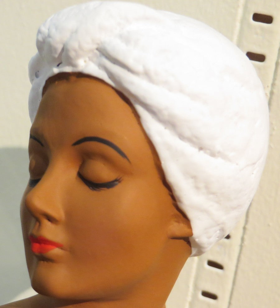 African American Spa Woman Reclining Figurine Statue, Beauty Salon Black