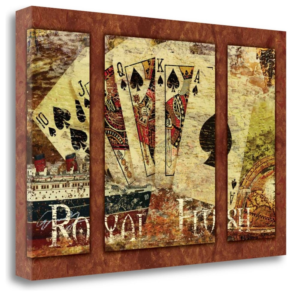 "Royal Flush" By Eric Yang, Giclee Print on Gallery Wrap Canvas, Ready to Hang