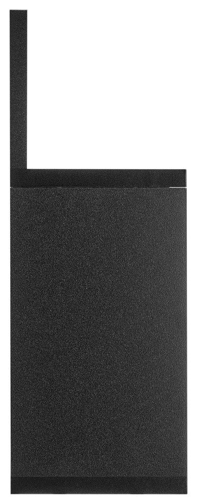 Danya B. Modern 3 Cube Floating Wall Shelf With Display Ledge, Black