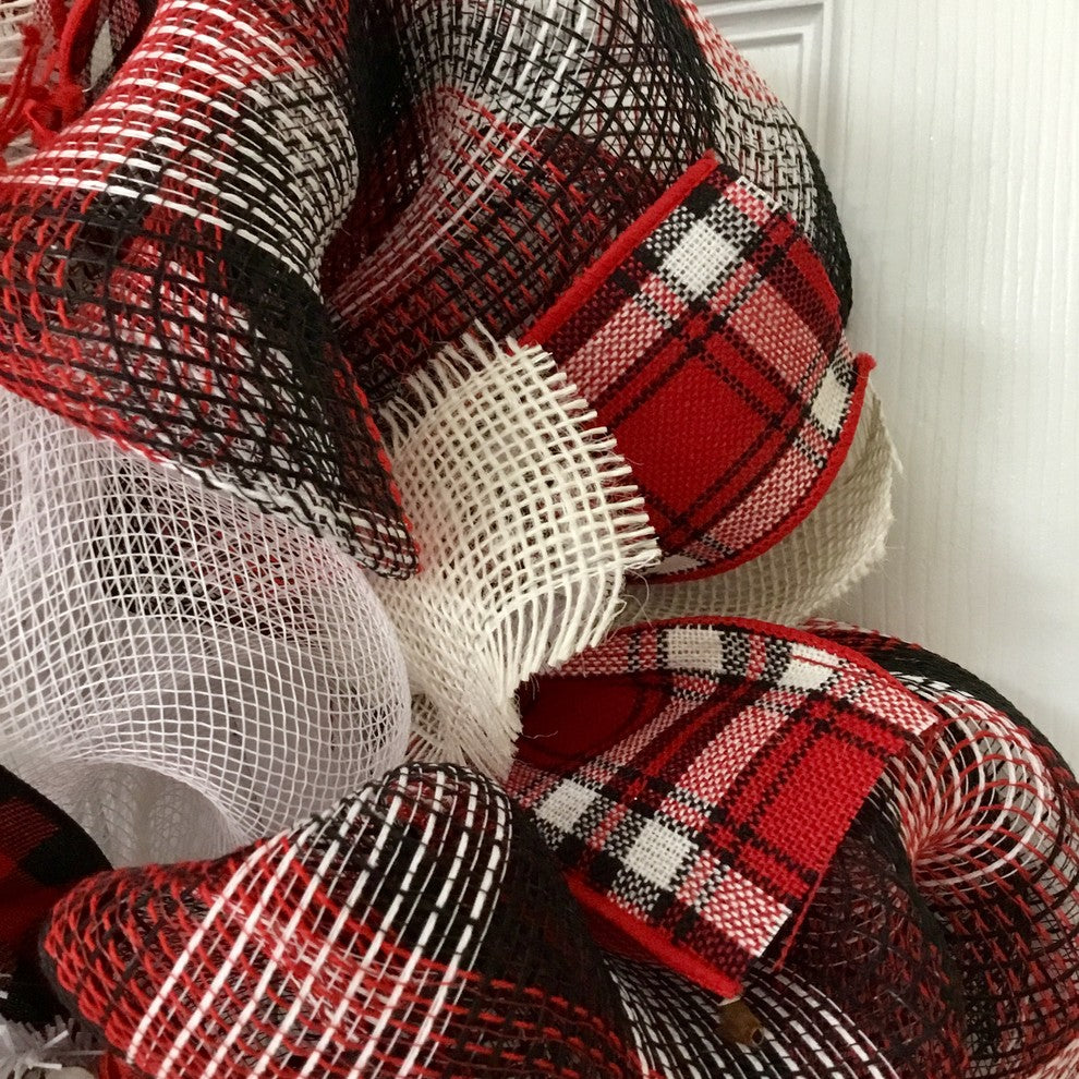 Comfy Cozy Are We Winter Wreath Handmade Deco Mesh