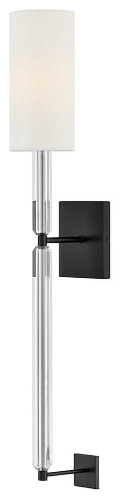 Hinkley Anika Large Single Light Sconce, Black