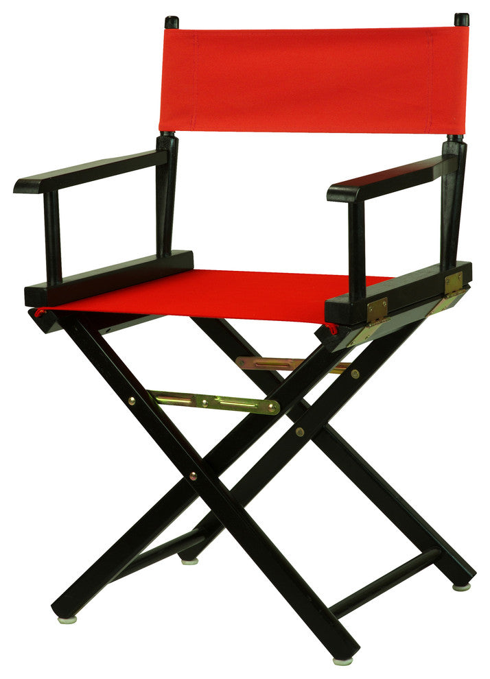 018" Director's Chair Black Frame-Red Canvas