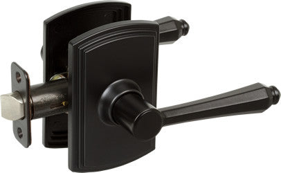 Delaney Hardware Florini Series Dummy Lever, Black