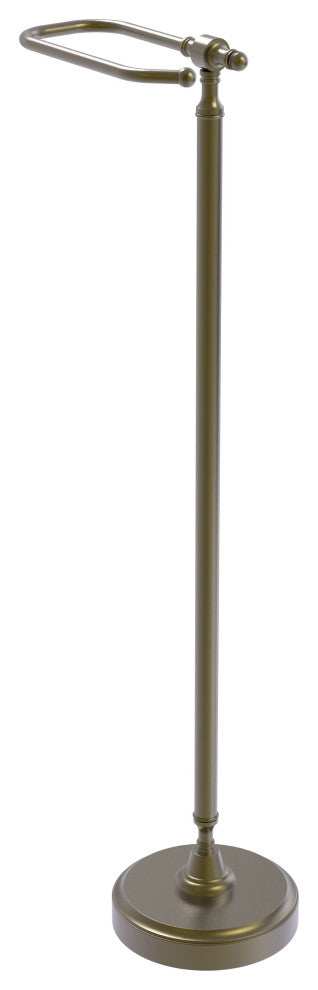 Retro Dot Free Standing Toilet Tissue Holder, Antique Brass