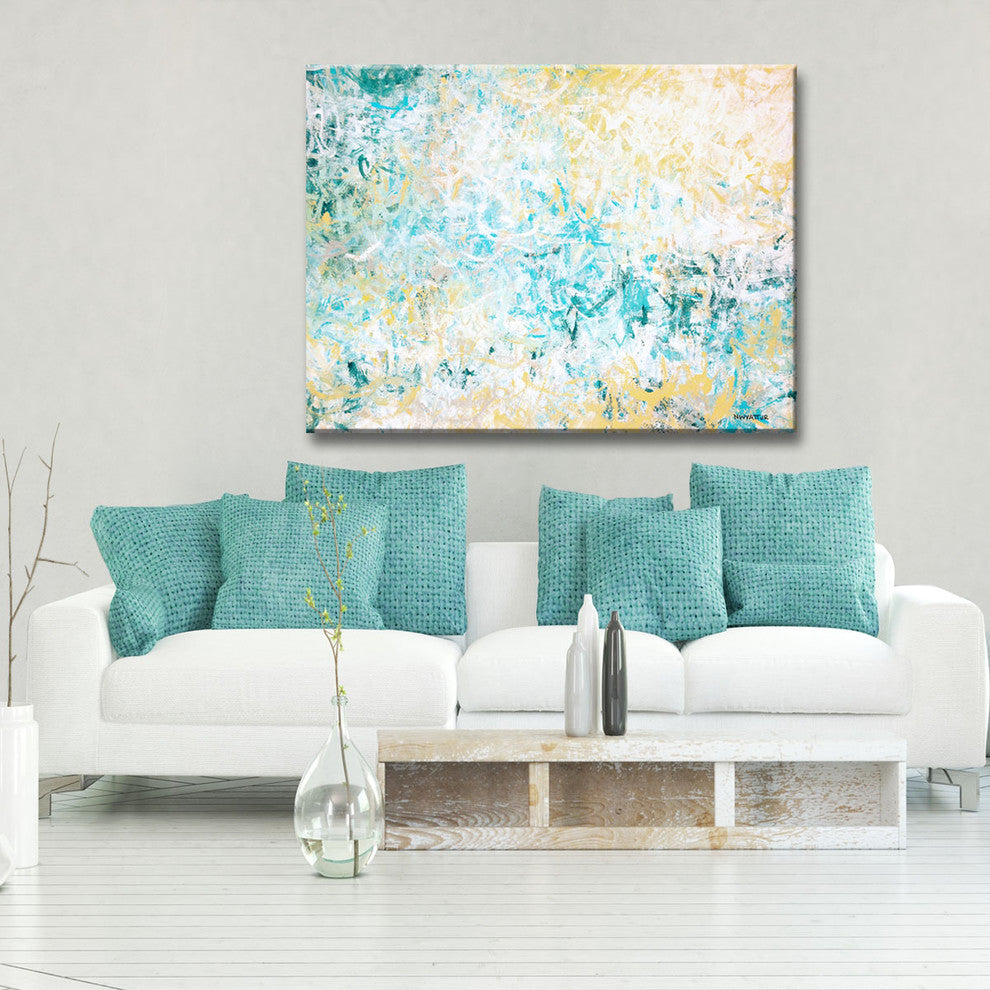 Ready2HangArt Abstract Canvas Art 'Elation' by Norman Wyatt, 20"x30"