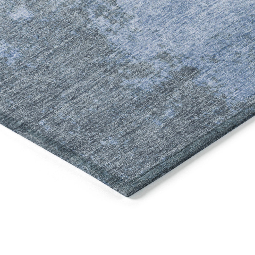 Machine Washable Indoor/Outdoor Chantille ACN1902 Blue 9' x 12' Rug